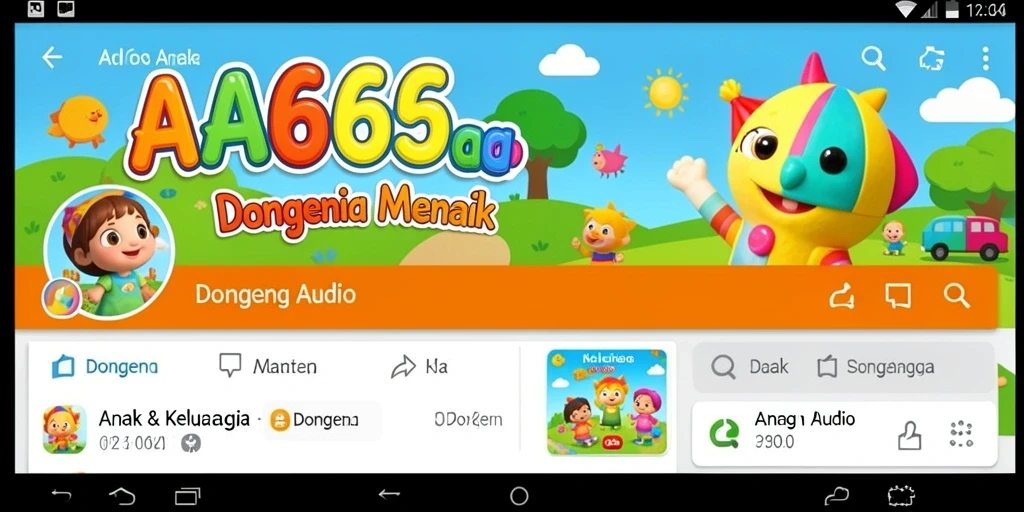 Tampilan antarmuka menarik dan mudah digunakan untuk anak-anak.