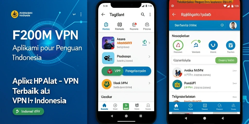 Tampilan antarmuka pengguna aplikasi F200M yang intuitif dan menarik.