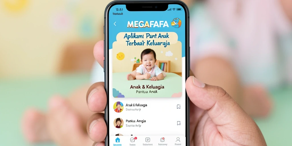Tampilan utama MEGAFAFA yang menonjol dalam memantau aktivitas anak.
