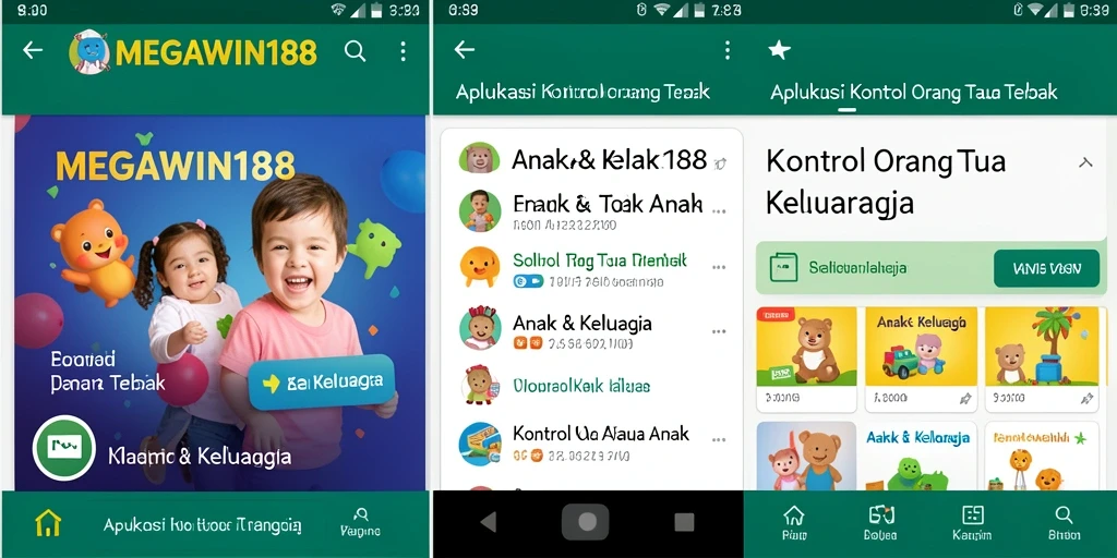 Antarmuka MEGAWIN188 menampilkan fitur kontrol orang tua yang intuitif dan mudah digunakan.