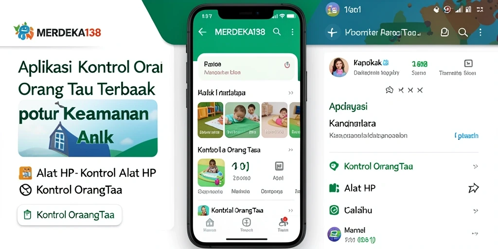 Antarmuka aplikasi MERDEKA138 yang user-friendly untuk kontrol orang tua.