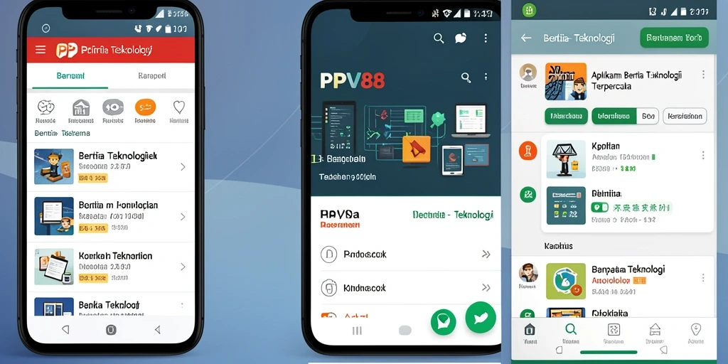 Tampilan antarmuka utama PPV88 yang modern dan interaktif.
