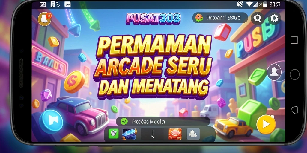 Tampilan antarmuka gameplay PUSAT303 yang menantang dan interaktif.