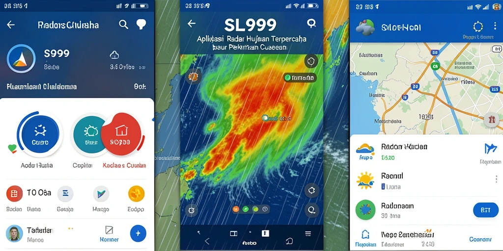 Tampilan antarmuka SL999 untuk Radar Hujan yang informatif.